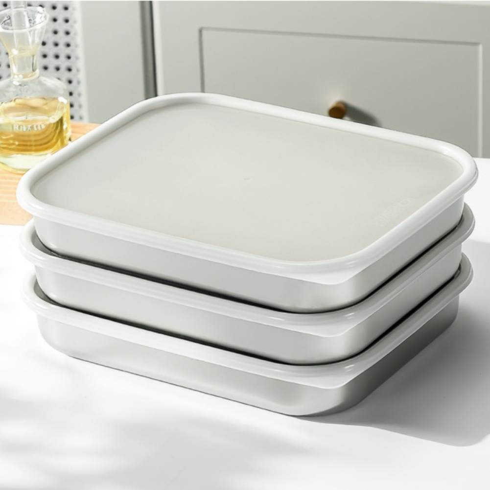 ステンレス製食品保存容器、316シリコン蓋付き、正方形鮮度保 - Food Storage Vegetables のレビューと価格