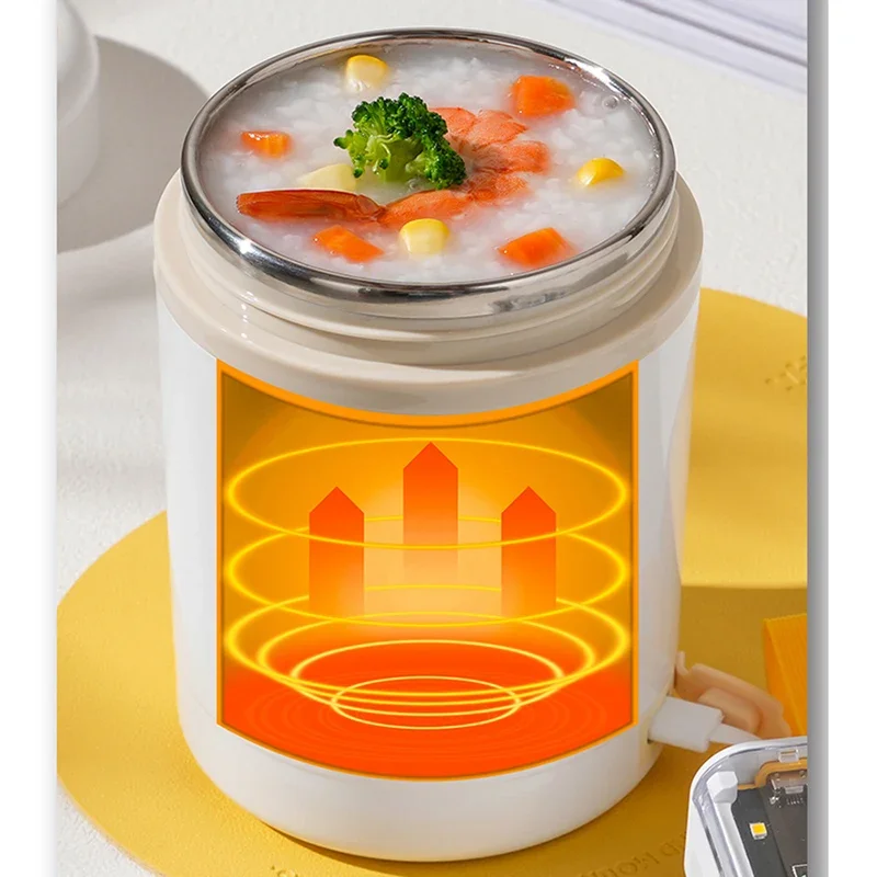 600 ミリリットル USB 電気加熱弁当箱ポータブルピクニ - Food Storage Tupperware のレビューと価格