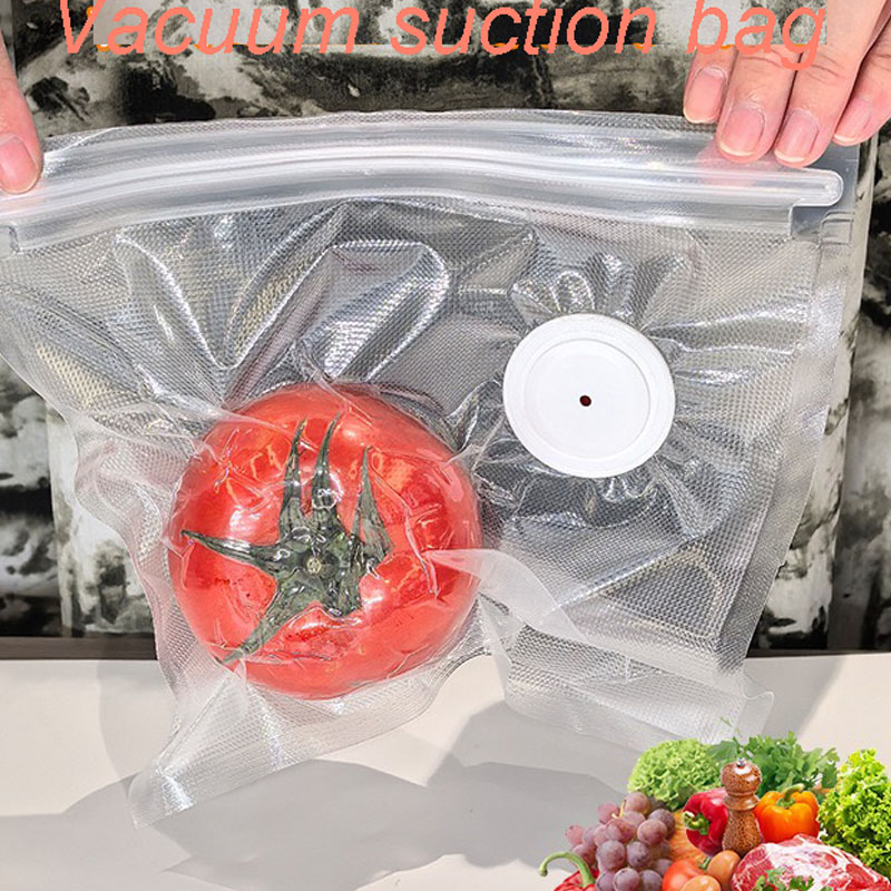 新しい再利用可能な真空保存袋 キッチン野菜果物包装袋 食品シ - Food Storage Vacuum Sealer Machine のレビューと価格