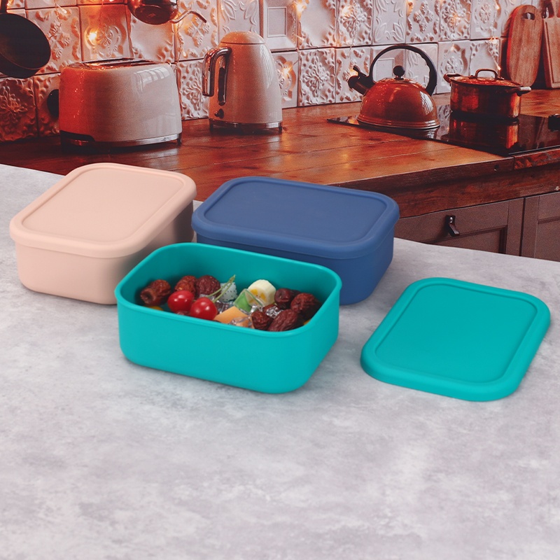 YONG HAO シリコン製弁当箱 長方形 漏れ防止ランチ容 - Food Storage Tupperware のレビューと価格
