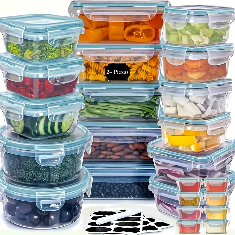 48個入り BPAフリー食品保存容器セット – キッチン、パ - Food Storage Ideas のレビューと価格