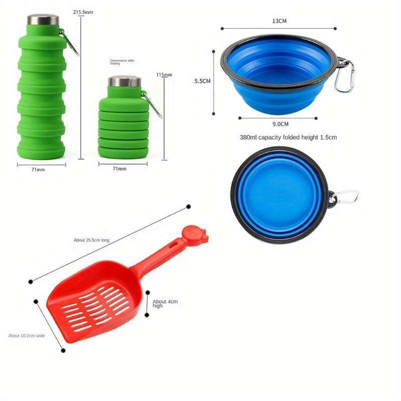 犬と猫のためのショルダーストラップと必須の外出キット付きポー - Food Storage Essentials のレビューと価格