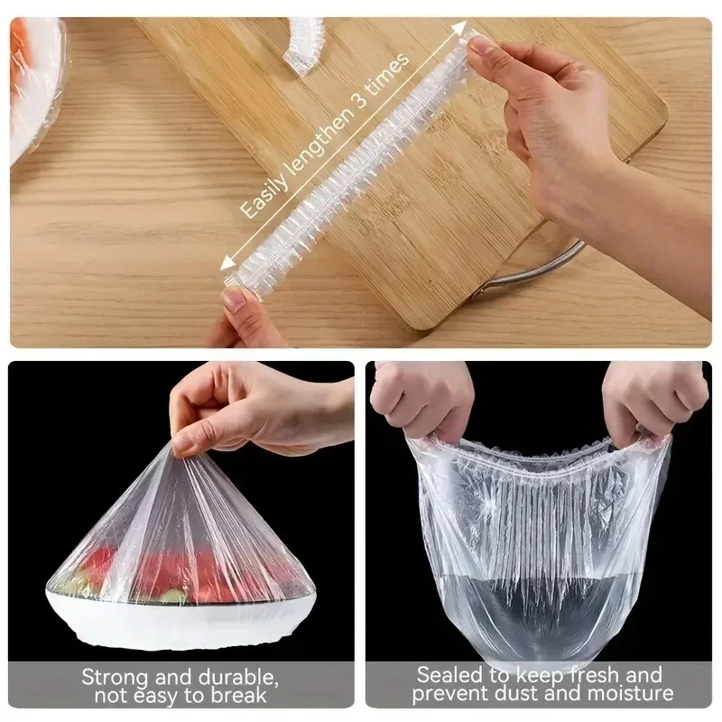 再利用可能な使い捨て食品カバープラスチックラップ耐久性のある - Food Storage Tupperware のレビューと価格