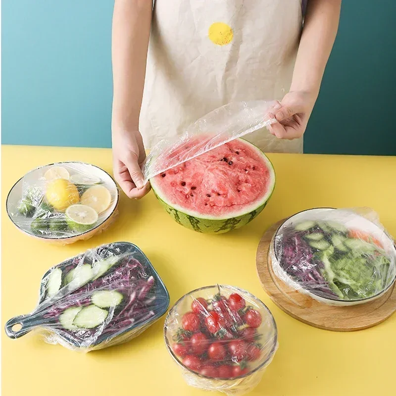 再利用可能な使い捨て食品カバープラスチックラップ耐久性のある - Food Storage Tupperware のレビューと価格