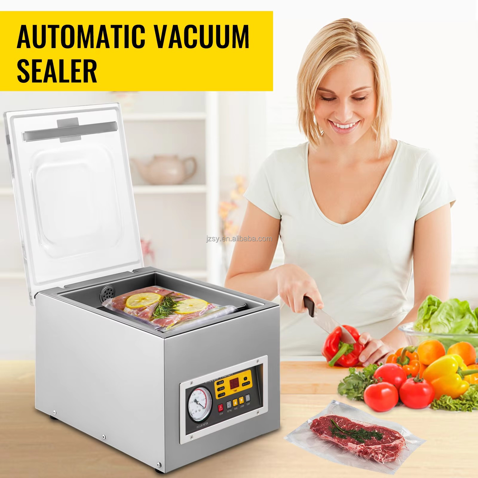 真空包装機 業務用プラスチックバッグシーラー キッチン食品事 - Food Storage In The Kitchen のレビューと価格