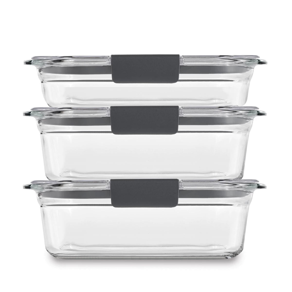 ラバーメイド 6個入り（3個セット）ブリリアンスガラス食品保 - Storage Food Prep のレビューと価格