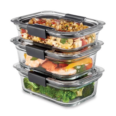 ラバーメイド 6個入り（3個セット）ブリリアンスガラス食品保 - Storage Food Prep のレビューと価格