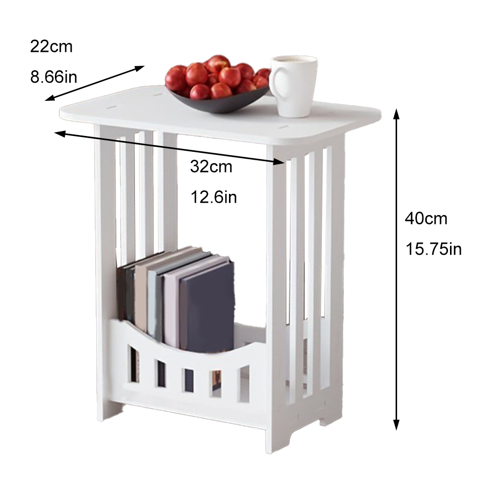 2/3段の狭いエンドテーブル、ディスプレイ棚付き本棚、本、ス - Food Storage Plant のレビューと価格
