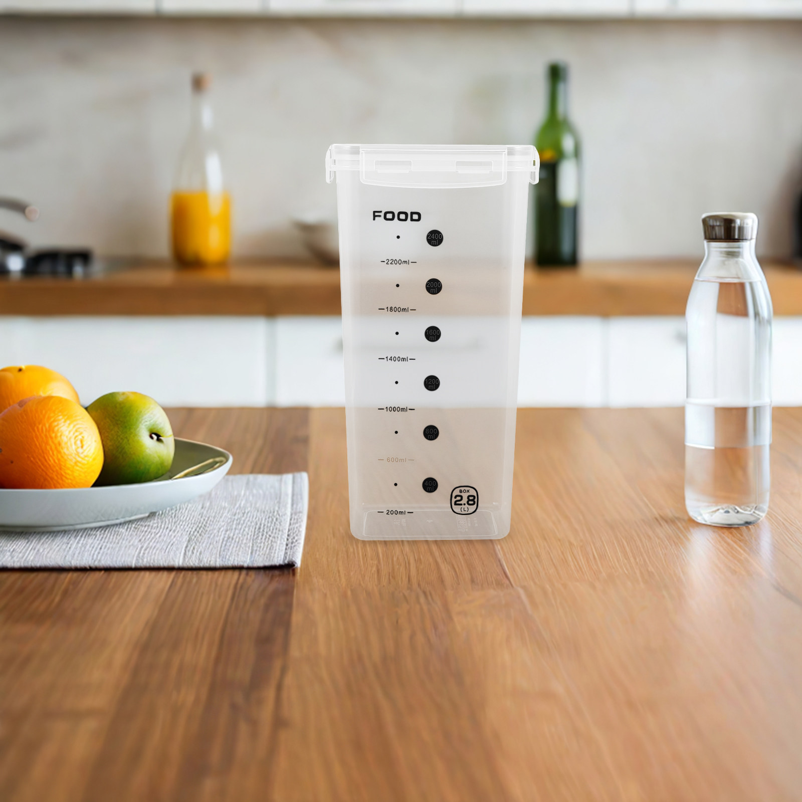 2個入り食品グレード透明保存容器2.8L密閉穀物保存バケツ、 - Food Storage In The Kitchen のレビューと価格