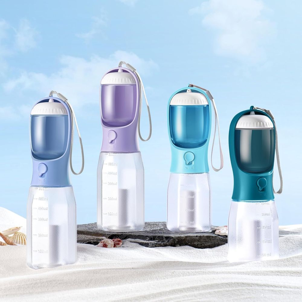 犬用ウォーターボトル、フードコンテナ付き、ポータブルペット犬 - Food Storage Essentials のレビューと価格