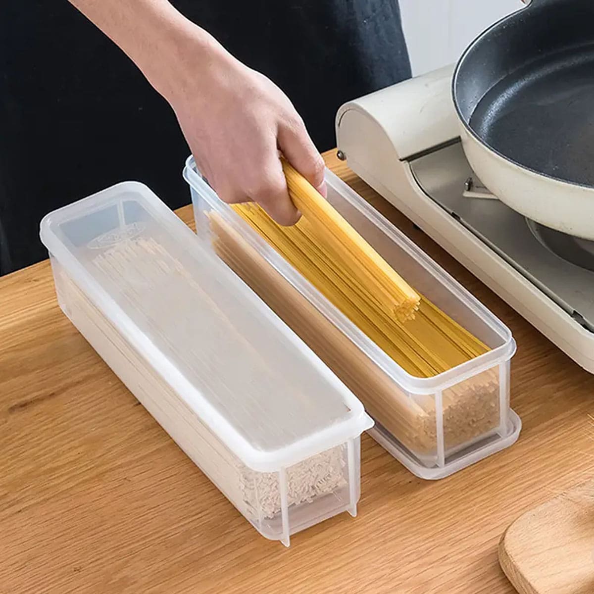 1つのプラスチック製透明収納ボックス、蓋付き冷蔵庫用食品保存 - Food Storage Ideas のレビューと価格