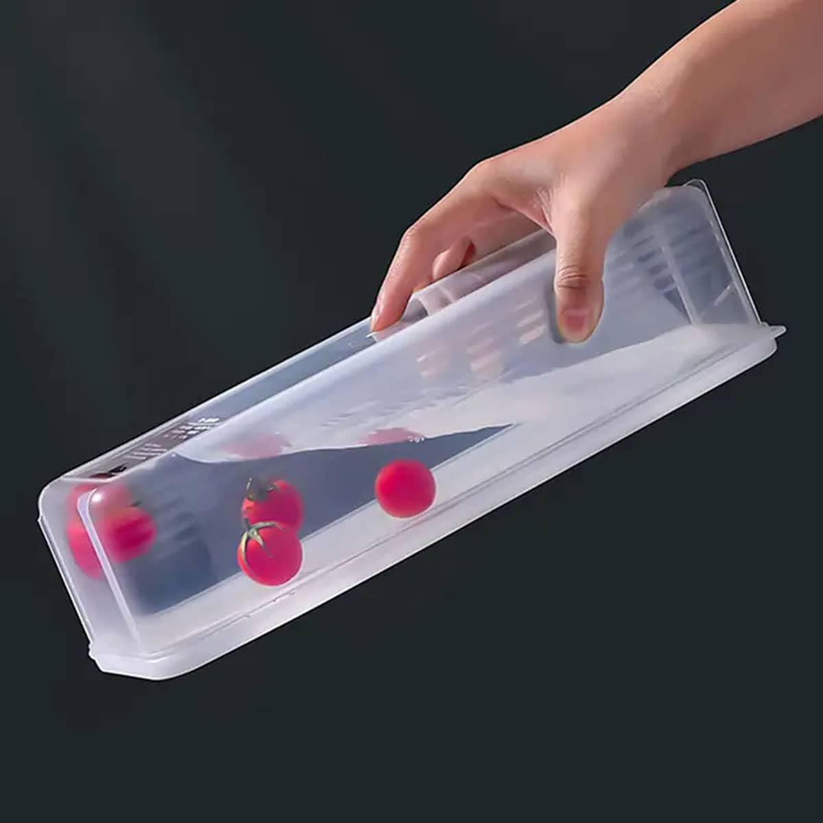 1つのプラスチック製透明収納ボックス、蓋付き冷蔵庫用食品保存 - Food Storage Ideas のレビューと価格