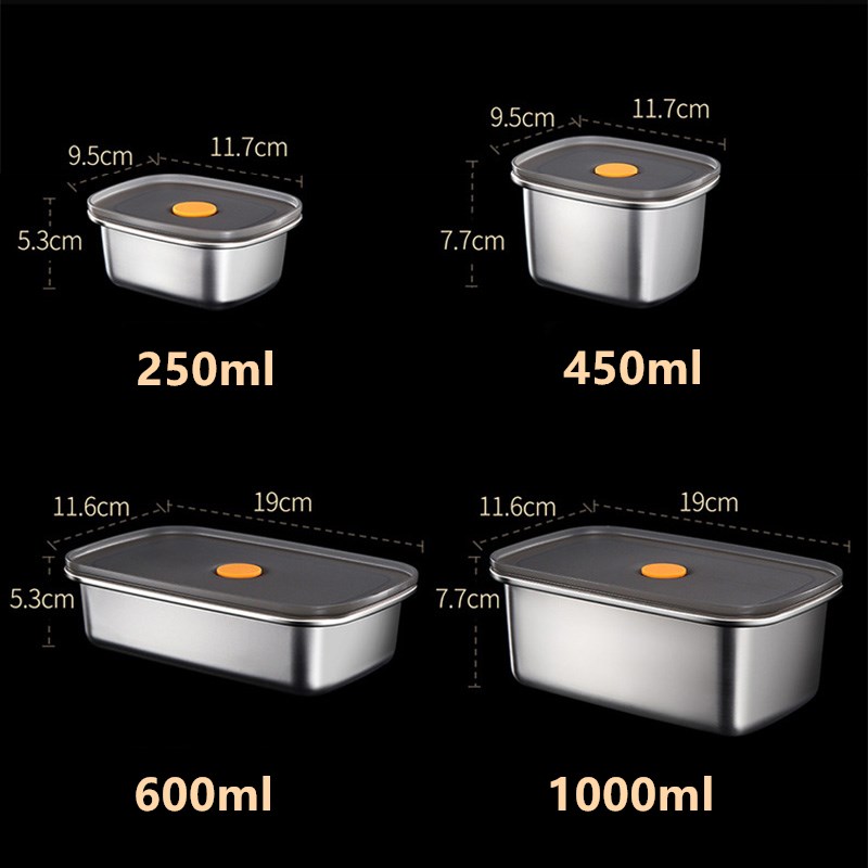果物や食品を輸送するためのポータブルフード,ステンレス鋼の弁 - Food Storage Tupperware のレビューと価格